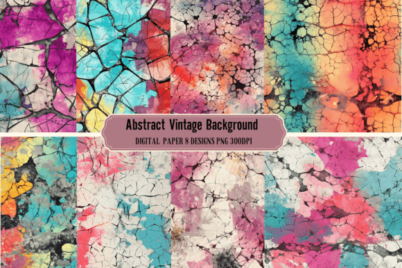 Abstract Vintage Backgrounds Digitel Pap for Creative Projects