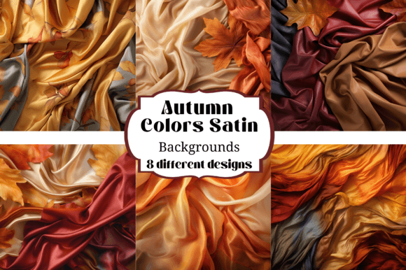 Autumn Fall Colors Satin Backgrounds: Elevate Your Projects
