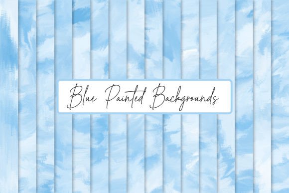 Blue Painted Backgrounds: A Soft, Trendy Aesthetic for Your Designs