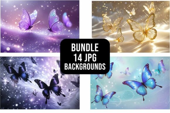 Dreamy Butterfly Backgrounds: A Bundle for Visual Storytelling