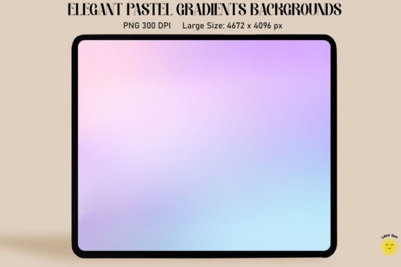 Embracing Digital Serenity: The Allure of Lilac Blue Pastel Gradient Backgrounds