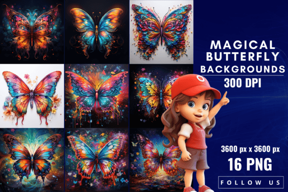 Enchanting Designs with Magical Butterfly Backgrounds