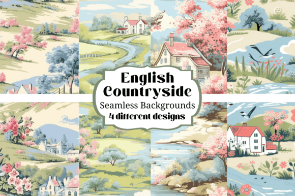 English Countryside Seamless Backgrounds: A Designer's Guide