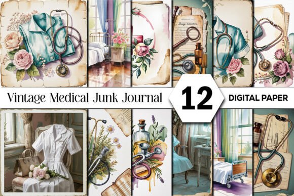 Exploring Vintage Medical Junk Journal Backgrounds