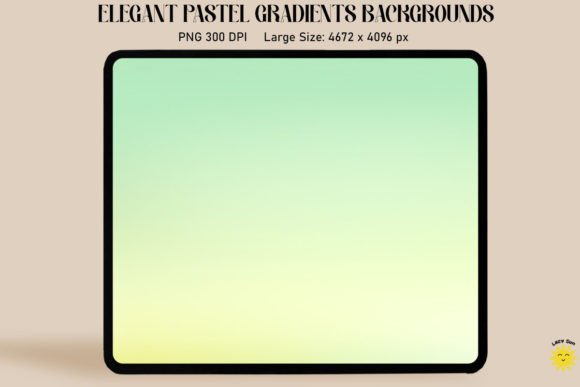 Green Yellow Pastel Gradient Backgrounds for Modern Design