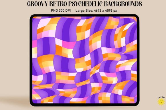 Groovy Retro Psychedelic Backgrounds: Infusing Projects with Vibrant Energy