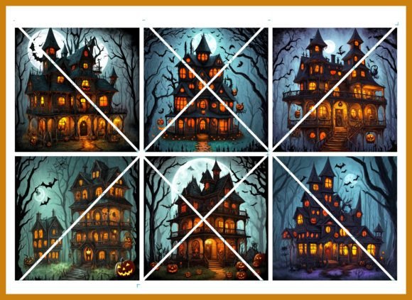 Hauntingly Real: Designing with Halloween House Backgrounds
