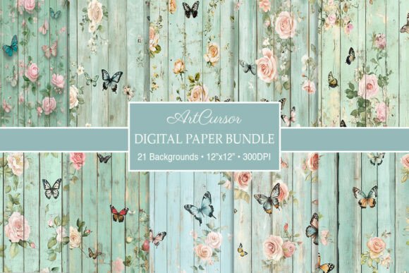 Mint Butterfly Roses Cottage Backgrounds: A Designer’s Guide