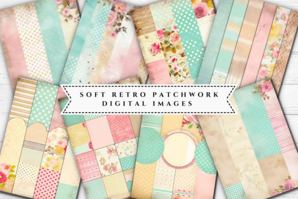 Shabby Chic Retro Backgrounds: A Designer's Guide to Soft Patchwork Aesthetics