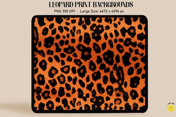 Unleashing Creativity with Orange Leopard Print Backgrounds